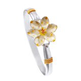 Enameled Magnolia Flower PopTop - Lone Palm Jewelry