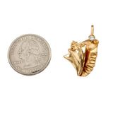 1 1/4" Conch Pendant with Diamond - Lone Palm Jewelry