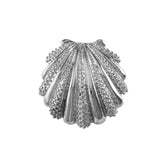 15683 - 3/4" Textured Scallop Shell with Hidden Slide Bail - Lone Palm Jewelry