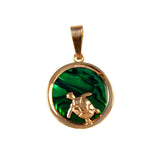 Small Sea Turtle Sea Opal Pendant (Needs Pricing) - Lone Palm Jewelry