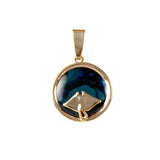 Manta Ray Sea Opal Pendant (Needs Pricing) - Lone Palm Jewelry