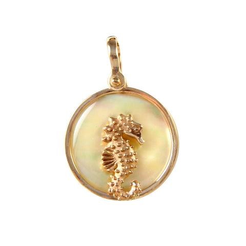 Seahorse Sea Opal Pendant (Needs Pricing) - Lone Palm Jewelry