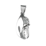 15785 - 1" Hollow Lobster Claw Pendant