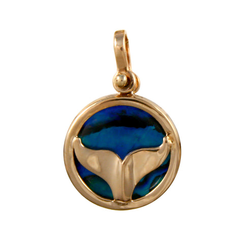 X" Dolphin Tail Sea Opal Pendant (Needs Pricing) - Lone Palm Jewelry