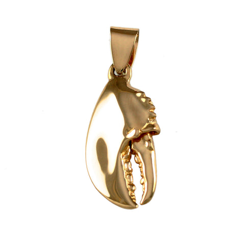 1" Hollow Lobster Claw Pendant - Lone Palm Jewelry