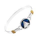 Sailboat & Blue Sea Opal PopTop - Lone Palm Jewelry