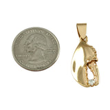 1" Lobster Claw Holding a Diamond - Lone Palm Jewelry