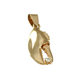 1" Lobster Claw Holding a Diamond - Lone Palm Jewelry