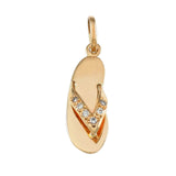 Flip Flop with Diamonds - Lone Palm Jewelry