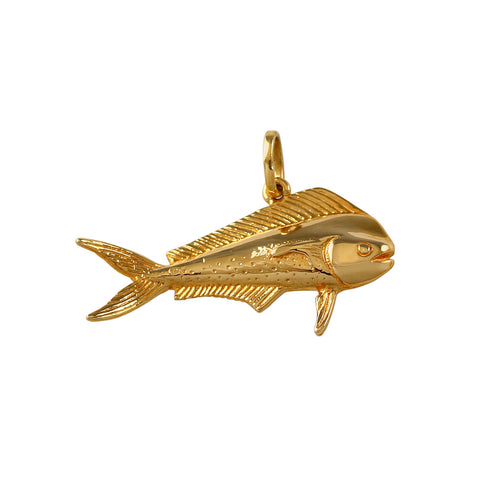 15968 - 1 1/2" 3D Mahi Mahi Fish Pendant