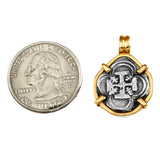 Shipwreck Atocha Silver 3/4" Replica Coin Pendant with Fixed Bail - Item #15997