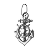16204 - 1 1/8" Anchor and Ship's Wheel Pendant