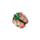 16983 - Enameled Dogwood Flower Bead (Needs Pricing) - Lone Palm Jewelry