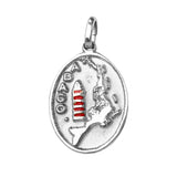 17290 - 1" Abaco Island Lighthouse with Map Charm
