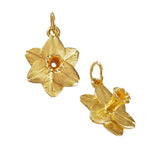 18141 - Daffodil Flower Charm - Lone Palm Jewelry