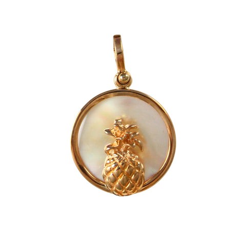 Pineapple Sea Opal Pendant (Needs Pricing) - Lone Palm Jewelry