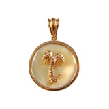 Palm Tree Sea Opal Pendant (Needs Pricing) - Lone Palm Jewelry