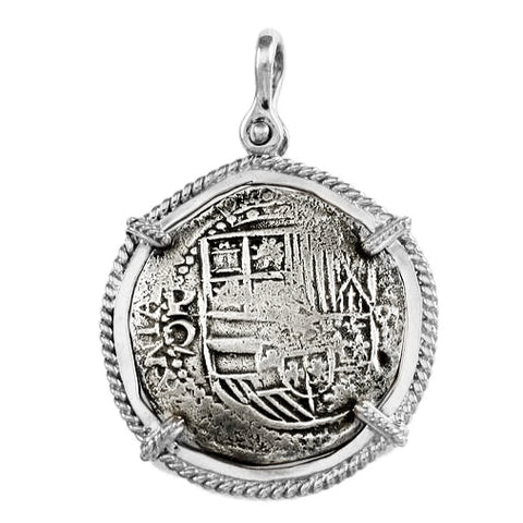 Spanish Cob Treasure Coin Pendant - Cedar Chest Sanibel