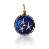 Starfish Trio Sea Opal Pendant with Diamonds (Needs Pricing) - Lone Palm Jewelry