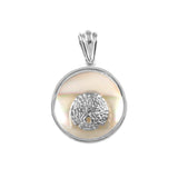 Sand Dollar Sea Opal Pendant (Needs Pricing) - Lone Palm Jewelry