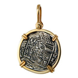 Shipwreck Atocha Silver 1" Replica Coin Pendant with Shackle Bail - Item #18285