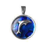 X" Dolphin Sea Opal Pendant (Needs Pricing) - Lone Palm Jewelry