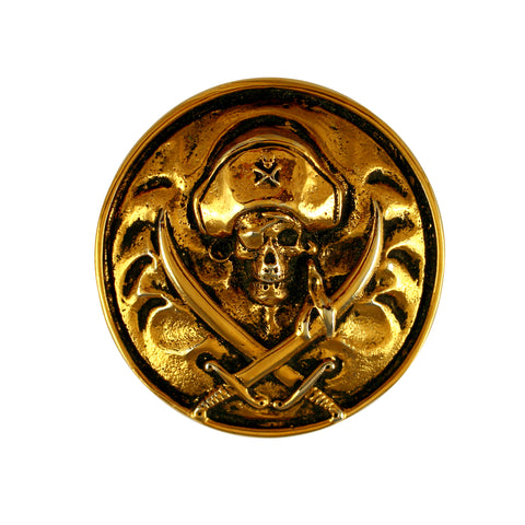 18306 -Pirate and Crossed Swords Belt Buckle