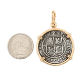 1 1/2" Replica 4 Reales Atocha Pendant with Shackle Bail - Item #18340 - Lone Palm Jewelry