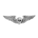 18417a - Winged Skull Lapel Pin