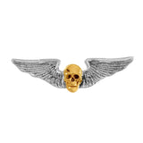 18417a - Winged Skull Lapel Pin