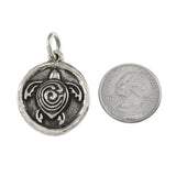 1 1/2" Sterling STC Symbol with Initials & Date on Back - Lone Palm Jewelry