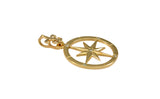 2" Compass Rose Pendant with Diamonds - Lone Palm Jewelry
