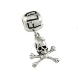 FLORIDA Bead with Skull & Crossbones Dangle - Lone Palm Jewelry