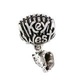 "Key West" Shell Bead Bail with Conch Dangle - Lone Palm Jewelry