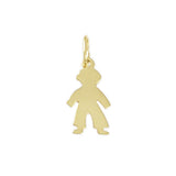 Engravable Boy Outline - Lone Palm Jewelry