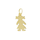 1 1/8" Engravable Girl Outline - Lone Palm Jewelry