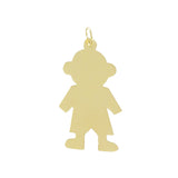 1 1/2" Engravable Boy Outline - Lone Palm Jewelry