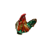 Enameled Chicken Bead - Lone Palm Jewelry