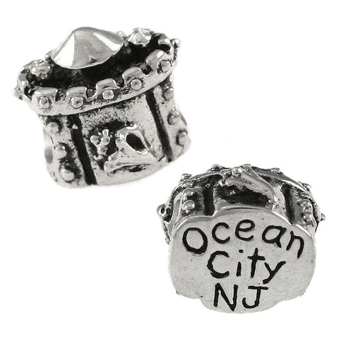 OCEAN CITY Sand Castle Bead II - Lone Palm Jewelry