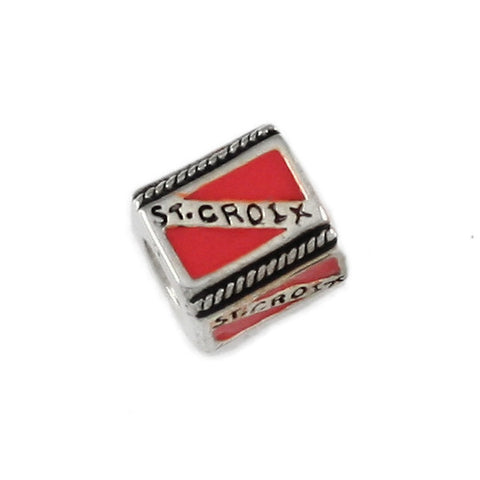 ST CROIX Diver Flag Bead - Lone Palm Jewelry