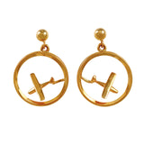 30121/2 - Aircraft in Frame Earrings (High Wing or Low Wing Available)