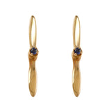 30165 - Propeller Stud Earrings with Sapphire