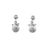 30210 - Scallop Shell Post Earrings