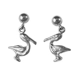 30214 - Dangling Pelican Post Earrings