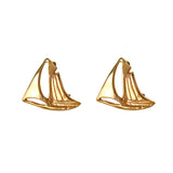 30234 - 1/2" - Sailboat Post Earrings