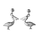 30296 - Dangling Pelican Drop Post Earrings