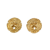 30321 - 7/16" Sand Dollar Stud Earrings - Raised Center - Lone Palm Jewelry