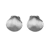 30354 - 3/4" Scallop Shell Stud Earrings - Lone Palm Jewelry