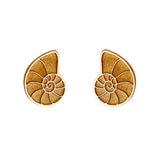 30404 - 5/16" Nautilus Shell Stud Earrings