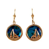 Sailboat Sea Opal Earrings (Needs Pricing) - Lone Palm Jewelry